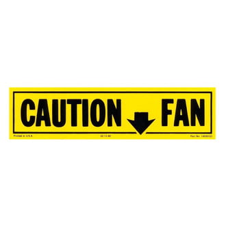QRP® - Caution Fan Decal