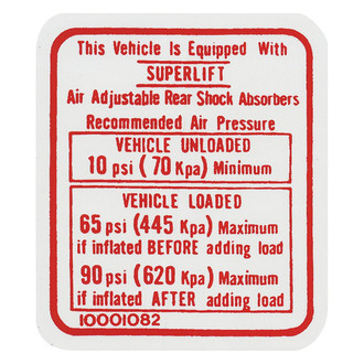 QRP® - Air Shock Instructions