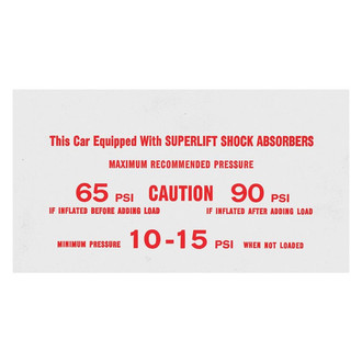 QRP® - Air Shock Instructions