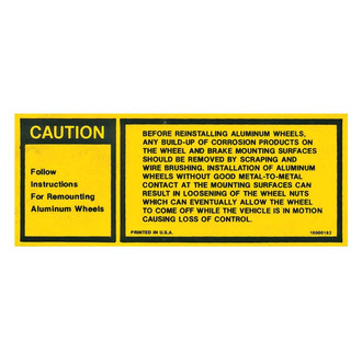 QRP® - Wheel Instructions Wheel Decal