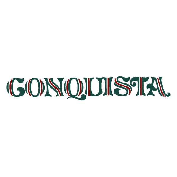 QRP® - "Conquista" Charcoal/Red Tailgate Decal