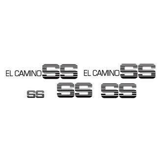 QRP® - Super Sport "El Camino" Charcoal Body Stripe Kit