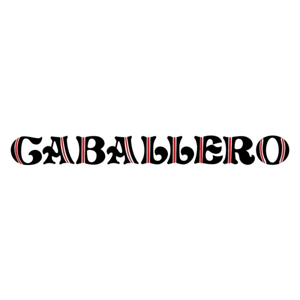 QRP® - "Caballero" Black Flame Tailgate Decal
