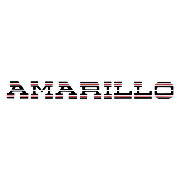  QRP® - "Amarillo" Black Flame Tailgate Decal