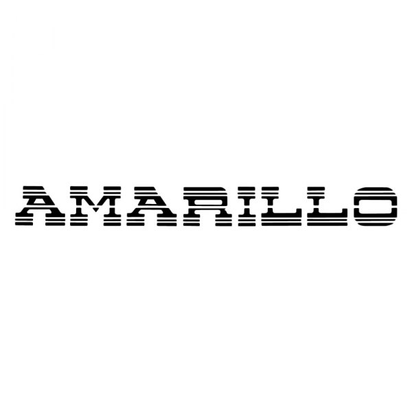  QRP® - "Amarillo" Black Tailgate Decal