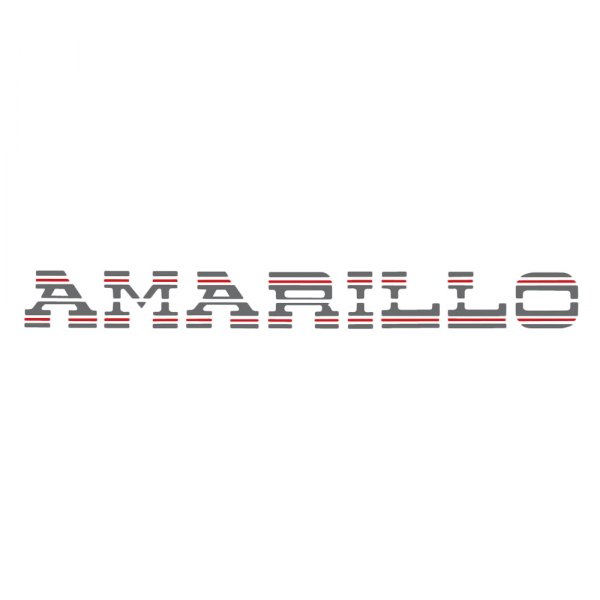  QRP® - "Amarillo" Charcoal/Red Tailgate Decal