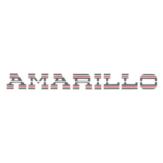 QRP® - "Amarillo" Charcoal/Red Tailgate Decal