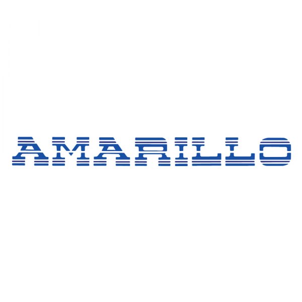  QRP® - "Amarillo" Medium Blue Tailgate Decal