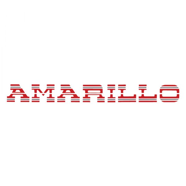  QRP® - "Amarillo" Red/Charcoal Tailgate Decal