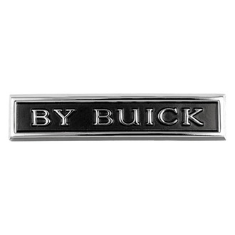 QRP® - "By Buick" Trunk Lid Emblem