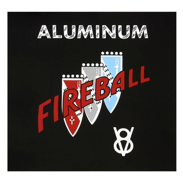 QRP® - "Aluminum Tri-Shield Fireball V8" Logo Decal