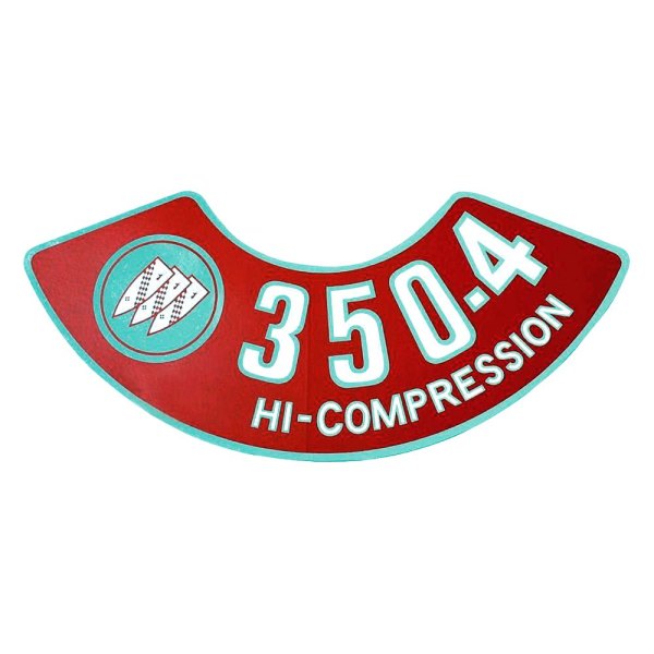 QRP® - "350-4V High Compression" Engine Decal