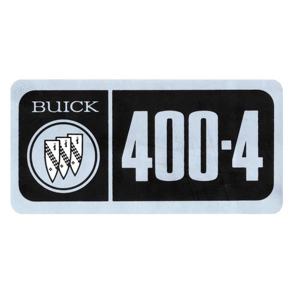 QRP® - "BUICK 400-4" Valve Cover Decal