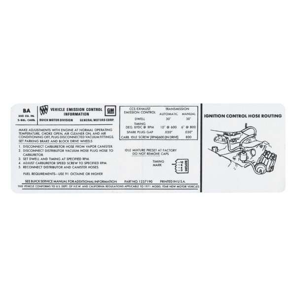 QRP® - Emissions Decal