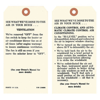 QRP® - A/C Instruction Tag Decal
