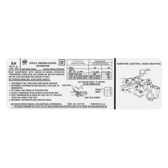QRP® - Emissions Decal 455, 4bbl, BH