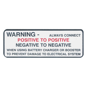 QRP® - Battery Warning Decal