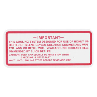 QRP® - Oil Change, #733639 Engine Compartment Decal