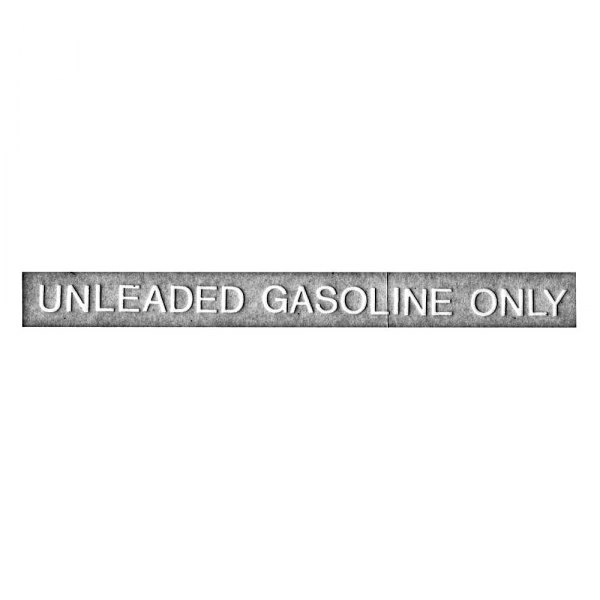 QRP® - "Unleaded Gasoline Only" White Decal