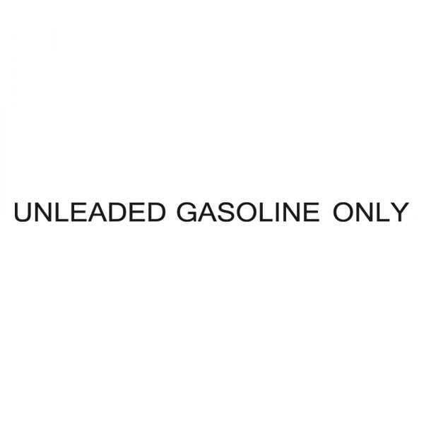 QRP® - "Unleaded Gasoline Only" Black Decal