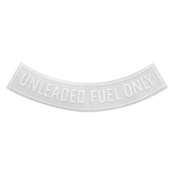 QRP® - "Unleaded Fuel Only" Curved White Decal