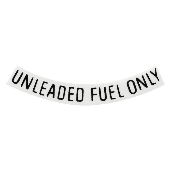QRP® - "Unleaded Fuel Only" Curved Black Decal
