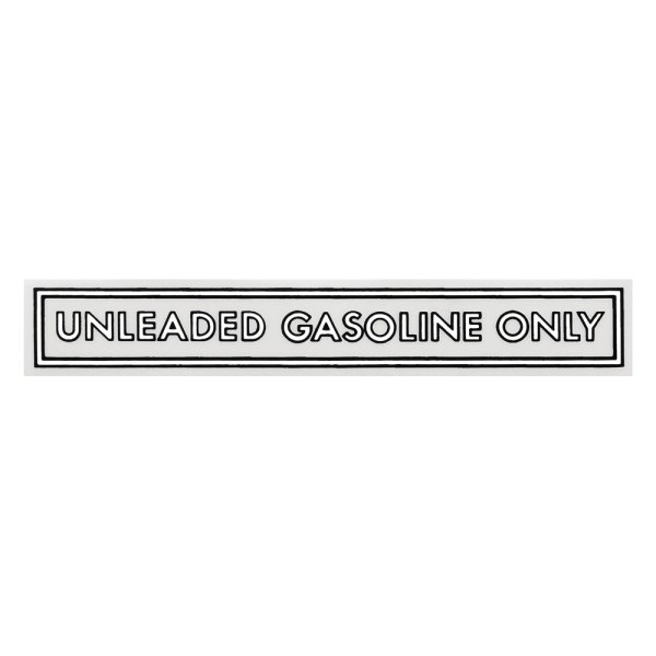 QRP® - "Unleaded Gasoline Only" Black/White Decal