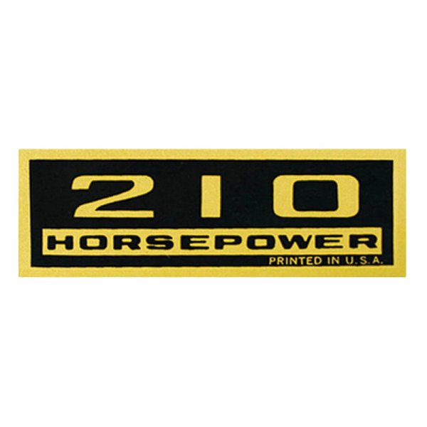 QRP® - "210HP" Black/Gold Valve Cover Decal