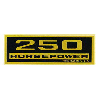 QRP® - "250HP" Black/Gold Valve Cover Decal