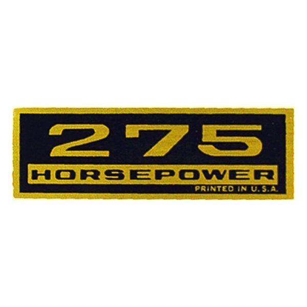 QRP® - "275HP" Black/Gold Valve Cover Decal
