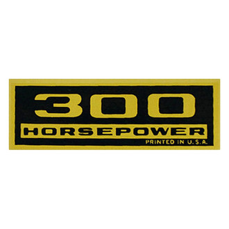 QRP® - "300HP" Black/Gold Valve Cover Decal