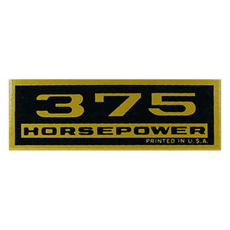 QRP® - "375HP" Black/Gold Valve Cover Decal