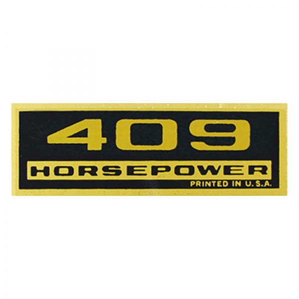 QRP® - "409HP" Black/Gold Valve Cover Decal