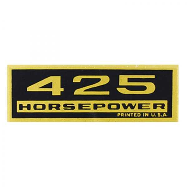 QRP® - "425HP" Black/Gold Valve Cover Decal