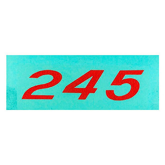 QRP® - "245HP" Orange Valve Cover Decal