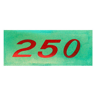 QRP® - "250HP" Orange Valve Cover Decal