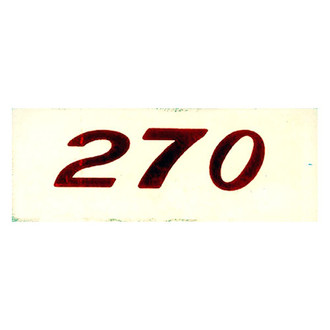 QRP® - "270HP" Orange Valve Cover Decal
