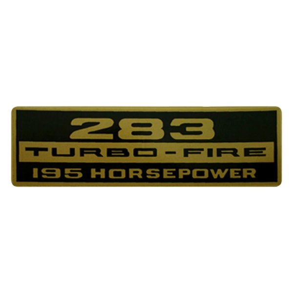 QRP® - "283 Turbo-Fire 195HP" Valve Cover Decal