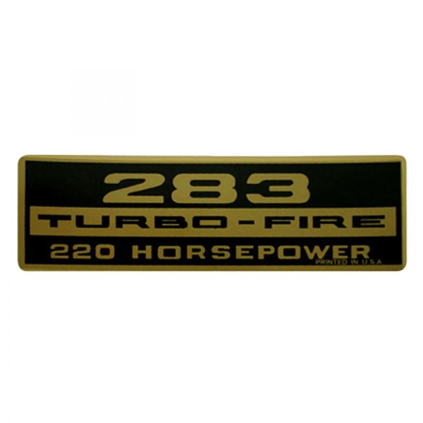 QRP® - "283 Turbo-Fire 220HP" Valve Cover Decal