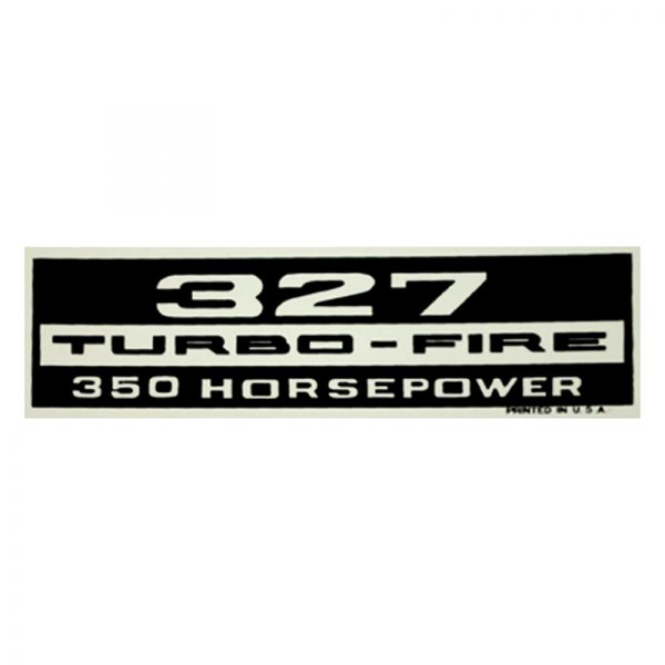 QRP® - "327 Turbo-Fire 350HP" Valve Cover Decal