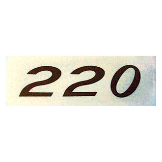 QRP® - "220HP" Gold Valve Cover Decal