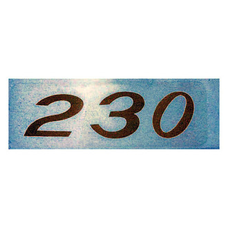 QRP® - "230HP" Gold Valve Cover Decal