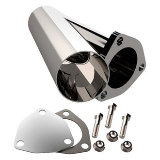 QTP® - Stainless Steel Polished Exhaust Cutout Y-Pipe (2.5" Diameter)