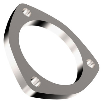 QTP® - Steel Plated 3-Bolt Electric Exhaust Cutout Flange (3" Diameter)