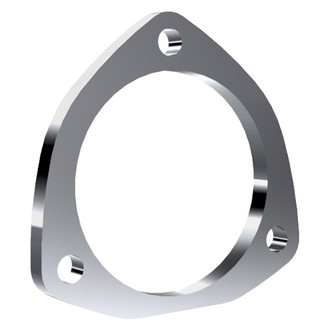 QTP® - Steel Plated 3-Bolt Electric Exhaust Cutout Flange (3.5" Diameter)