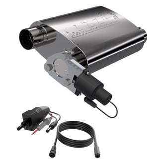 QTP® - Screamer 304 Stainless Steel Oval Brushed Exhaust Muffler
