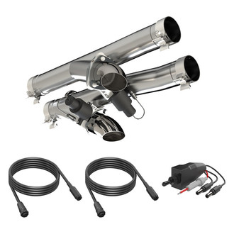 QTP® - Aggressor 304 SS Natural Exhaust Cutout Pipe