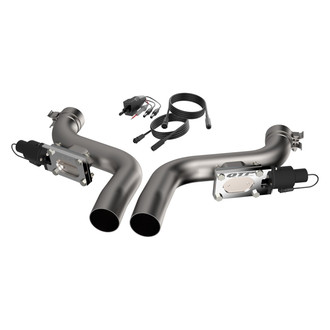 QTP® - Aggressor 304 SS Natural Exhaust Cutout Pipes