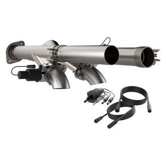 QTP® - Aggressor 304 SS Natural Exhaust Cutout Pipes