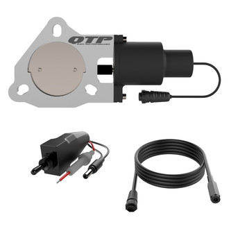 QTP® - Aluminum Natural Electric Exhaust Cutout Valve (3" Diameter)